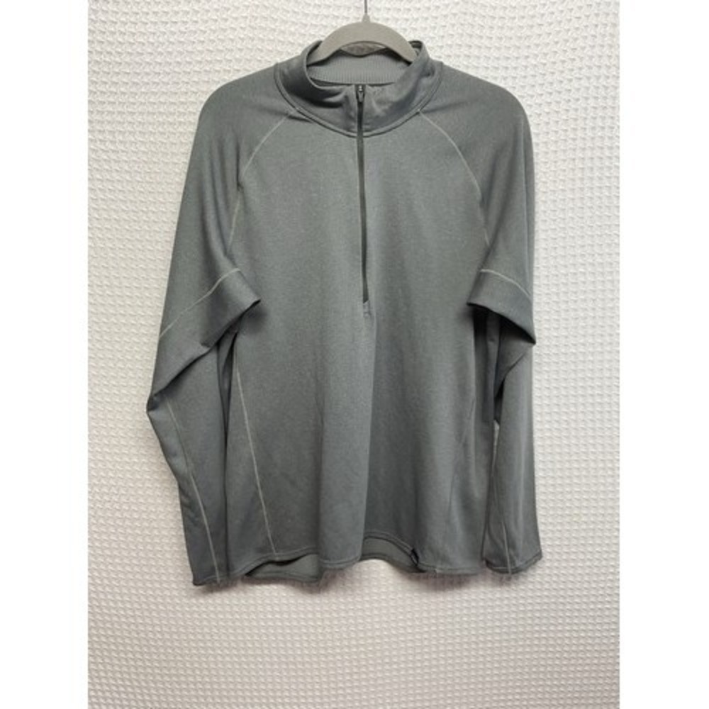 NWOT Patagonia Midweight Capilene BaseLayer Gray 1/4 Zip T-Shirt  Men L Colombia